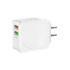 Dual USB Wall Adapter ABS Material Mobiltelefonladdare EU US UK ADAPTED FÖR IPHONE SAMSUNG SMART TELEFON