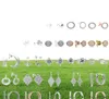 NIEUWE 100% 925 Sterling Zilveren Oorbellen Bloemtype Holle Oorstekers charme Kralen Fit Armband DIY Dangler Groothandel fabriek5823224