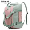 Bags Tinyat Large Capacity Women Travel Bag Weekend Travel Cabin Backpack Ladies Sports Yoga Gym Lage Bags Multifunction Crossbody