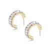 Rainbow Rhinestone Hoop Earrings For Women Girls Crystal Hie C Ear Rings Fashion Jewelry Dazzling Circle Drop Delivery Otuo5