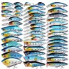 50pcs Zestaw wabiki twardą przynętę Mini Minnows Floating Swing Crankbait Crazy Wobblers Artificial Bionic Crank przynęty 240113