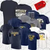 Erkekler Marka Hayranları ABD Michigan Wolverines College Futbol Playoff 2023 Ulusal Şampiyonlar Tops Tees Yetişkin Bayan Sport Kısa Kollu T-Shirt