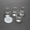 Partihandel mat klass 6 ml non stick glas koncentrat behållare 60g glas flaska vaxburk tjock olja bj