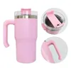 25pcs Macaron w kolorze 20 uncji Sublimation Student Tubbler z uchwytem i zwijającymi pokrywki kawa ze stali nierdzewnej Sippy Cups Butelka wodna 240113