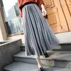 Skirts Harajuku Velvet Black Womens Silver Sexy Soild Casual Party Maxi Skirt 2024 Fall Winter Women's High Waist Pleated