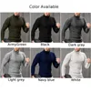 Men's Sweaters Top Sweater Turtleneck Twisted Acrylic ArmyGreen Black Dark Gray Navy Blue White Brand High Quality