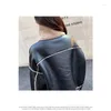 Kurtki damskie 2024 Winter Sherling Coats for Women Pu skóra Lambwools Motorcycle Girls Loose Lady's