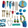 Kleinkind-Musikinstrumente aus Holz, Perkussion, pädagogisches Vorschulspielzeug für Kinder, Baby-Instrumentenspielzeug-Set 240112
