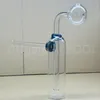 6 inç mini cam yağ brülör bong nargile su boruları ile kalın pyrex ile net başlık geri dönüştürücü dab teçhizat el bongs sigara içmek