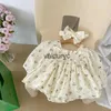 Rompers Milancel Baby Bodysuits Floral Girls One Piece Lity Cloting Cloting Clother Clother H240508