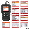 Диагностические инструменты Cr3001 Obd2 Сканер кодов X431 Fl Obdii Функция отключения света двигателя Cr319 Elm327 Ad310 Инструмент сканирования автомобиля Drop Dhain