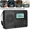 Tillbehör K603 Full Band Radio Bluetooth FM AM SW Portable Pocket Radios Mp3 Digital Recorder Support Micro SD TF Card Sleep Timer