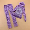 Designer Damenbekleidung Mode Zweiteiliges Set Frühling/Herbst Juicy Corture Trainingsanzug Kapuzenjacke und Hosenanzug Jogginganzug für Damen Hoodie Damen TrainingsanzügeIXMF