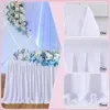 Spódnica na imprezę urodzinowe plisowane deser deserowe okładka ślub świąteczny Skirting Baby Shower Home El Decor 240112