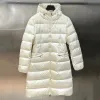 Luxe puffer dames lange pufferjas Fashion Design Dames donsjassen Winter Warm Grote bontkraag Donsjack Designer Merk Dames pufferjassen z6