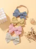 Hair Accessories 4Pcs/Set Baby Headband Nylon Infants Toddlers Elastic Band Born Girl Princess Bowknot Cute Wholesale