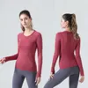 Sweat-shirt Align Tank Long Mancheved Designer Girls Shirt 2.0 Breathe Gym avec Sports Sports Sports sans couture Fiess Yoga Running Top Sportswear