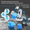 DIY Gemonteerd Robot Arm Kinderen Speelgoed Wetenschap Experiment Technologie Games Model Kit STEM Educatief Speelgoed Kinderen Gift Nieuwigheid 240112