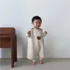 Koreanischer Stil Baby Schlafsack Bär Babys Schlafsäcke Nachtwäsche für geborene Overall Kleinkind Kinder Kleidung Jungen und Mädchen geboren 240112