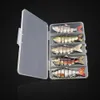 5st Sinking Wobbler Set Crankbaits Fishing Kit Artificial Bait Hard Lure Swimbait Pike Wobblers för bas tackling 240113