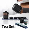 Teaware Sets Tea Worthers Set Travel Pot Chinese Chinese Teapot for Gongfu伝統的なコンパクトミニマリストサービス