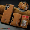 Retro 2 in 1 Magnetic Phone Case for iPhone 15 14 13 Pro Max Samsung Galaxy S24 S23 Ultra S23FE A14 5G A13 A33 A53 A73 A34 A54 A24 Multiple Card Slots Leather Wallet Shell