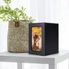 PET CINERARY CASKET TRÄBOX MEMORIAL Foto Frame Dog Cat Birds Mouse Cremation Ashes Urn DF240113