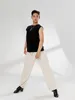 Stage Wear Latin Competition Dance For Men Models Dancewear Tops Dancing Costumes Round Neck Undershirts Boys Top Sleeveless