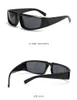 Lunettes de soleil de créateur de mode pour femmes, lunettes pour hommes de style classique en plein air, lunettes de soleil de sens de la science et de la technologie du futur avec une fête de style punk cool