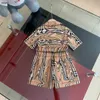 Merk meisje Jumpsuit Puur katoenen baby rok Maat 100-160 zomer kind jurken designer Plaid afdrukken kids bodysuit Jan10