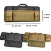 Sacos WINCENT Tactical Double Long Rifle Gun Case Bag Rifle Backpack Soft Firearm Transporte Carbine Case Lockable 35 "42" 46 "polegadas