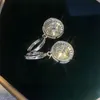 NKHOG-pendientes de gota de 10CT para mujer, aretes grandes de plata 925 con diamantes, regalos, joyería fina, prueba de paso, 240112