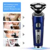 4 em 1 barbeador elétrico 3d cortadores flutuantes usb carga rápida máquina de barbear para homens lâminas portátil aparador de barba clipper 240112