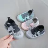 New First Walkers Children's Casual Sports Shoes Mesh Breathable Boy Girls Walking Shoes Soft Soles Anti-skid Baby Walking Shoes Baby Sports Shoes