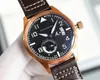 5A lWC Watch Pilot's Chronograph Steel CaseLeather Strap Movimento automático de corda automática Desconto Relógios de grife para homens e mulheres Relógio de pulso Fendave 24.1.10