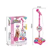 Crianças microfone com suporte karaoke música instrumento brinquedos braintraining brinquedo educativo presente de aniversário para menina menino 240112