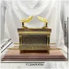 Arti e mestieri Figurina Arca dell'Enant Rame placcato oro Stand Gerusalemme Replica Statua Testimonianza ebraica Judaica Regalo Drop Deliver Dhcfa