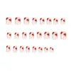 False Nails White Polka Dot Red Love Nail Stick Wear Plate Enhancement Finished Removable 5ml