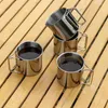 Tassen Edelstahl Becher Tasse Camping Outdoor Reise Kaffee Tee Bier Hochwertiger faltbarer Griff