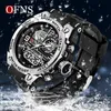 OFNS luxe G Style hommes montre numérique montres de sport militaire double affichage étanche montre-bracelet électronique Relogio Masculino 240112