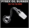 QBsomk 10mm 14mm 18mm maschio femmina trasparente spesso vetro pyrex bruciatore a nafta tubi dell'acqua per piattaforme petrolifere bong di vetro spessi grandi ciotole per fumare