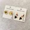 Boucles d'oreilles à clous pour femmes, 50 paires/lot, petit Design coréen, mignon, en acier titane, bijoux, vente en gros, prix d'usine