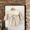 Rompers Baby Clothing Bodysuit قطعة واحدة فرو بطانة ملابس الرضع H240508