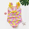 Jednoczęściowe 2 ~ 10-letniego maluchów dziewczynki stroje kąpielowe LDREN One Piece Kids Beach Wear Swimming Stetfit-St246 H240508