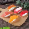 Kylmagneter 3d tredimensionell silation mat sushi kylskåp magneter klistermärken kök roligt silation sushi modell rekvisita magnet kylskåp