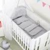 5 pièces été respirant bébé lit maille pare-chocs bébé lit clôture nordique bébé berceau lit ensemble de literie chambre décoration chambre de bébé produit 240112