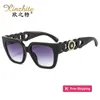 Designer-Sonnenbrillen, neue Modekette, dekorative Sonnenbrillen, trendiger Stil, personalisierte Schönheitskopf-dekorative Brillen, Katzenaugen-Sonnenbrillen 2BDF