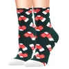 Juego de 12 pares de calcetines con estampado de animales lindos de Navidad para mujer calcetines cómodos con patrón de algodón informal calcetines cálidos de invierno de alta calidad 240113