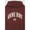 24SS Woman's Hoodies Nowy nisza AB klasyczny list bluzy drukujący farbowanie Annie String Smażyć stare z kapturem damską