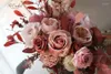 Wedding Flowers PEORCHID Elegant Dusty Pink Bride Bouqet Buque De Novia Simulation Hand Holding For Bouquet Ramos 2024